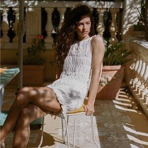 With Jean Women’s White Remie Cotton Dress size Xs